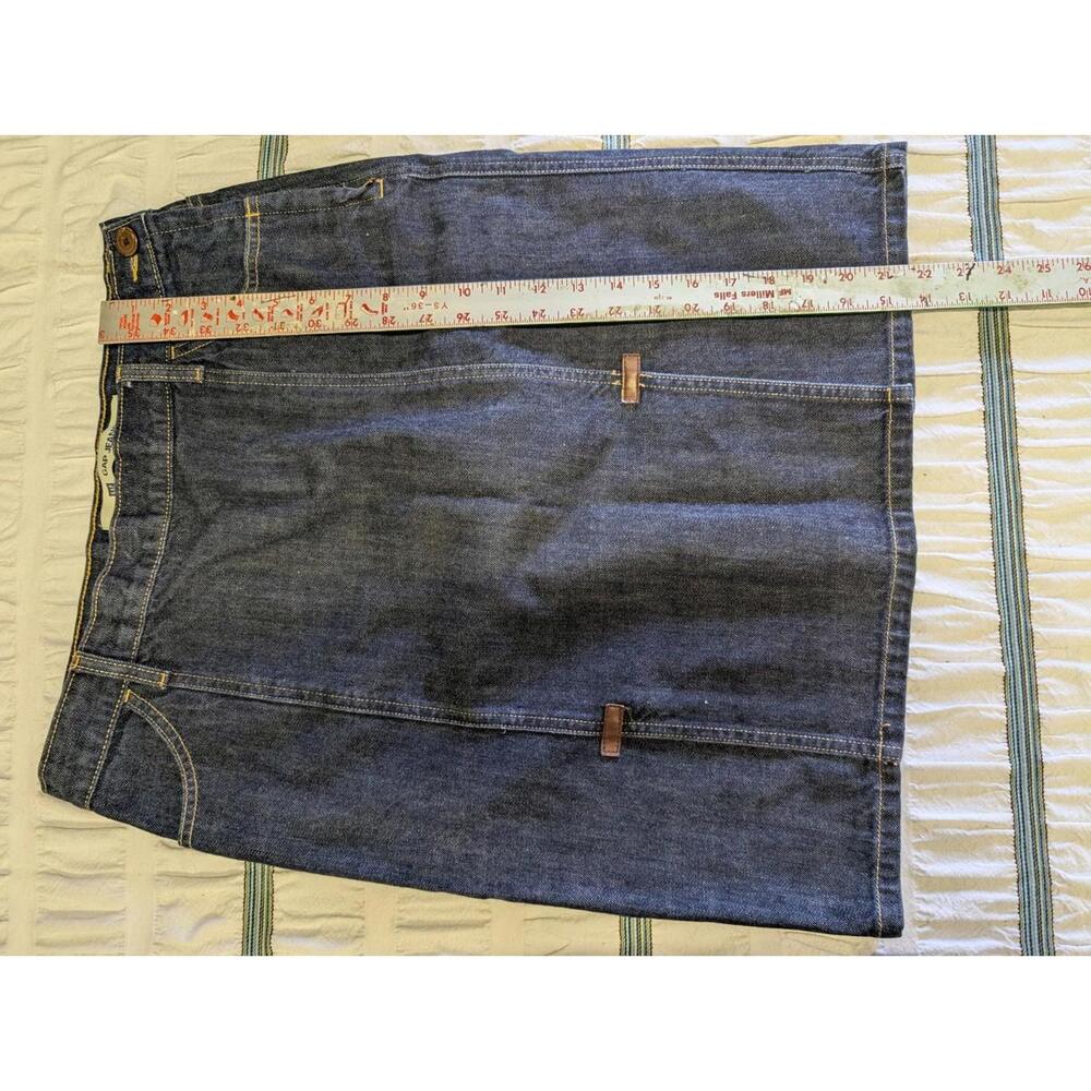 Gap Jeans Denim Skirt Womens Size 10 Knee Length Side Zip Closure Blue